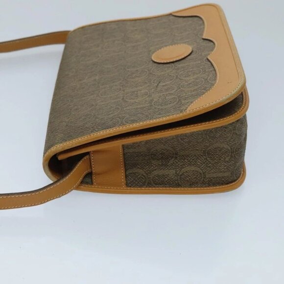 GUCCI Shoulder Bag Canvas Leather Brown Gold Auth ep6137 - Picture 11 of 16